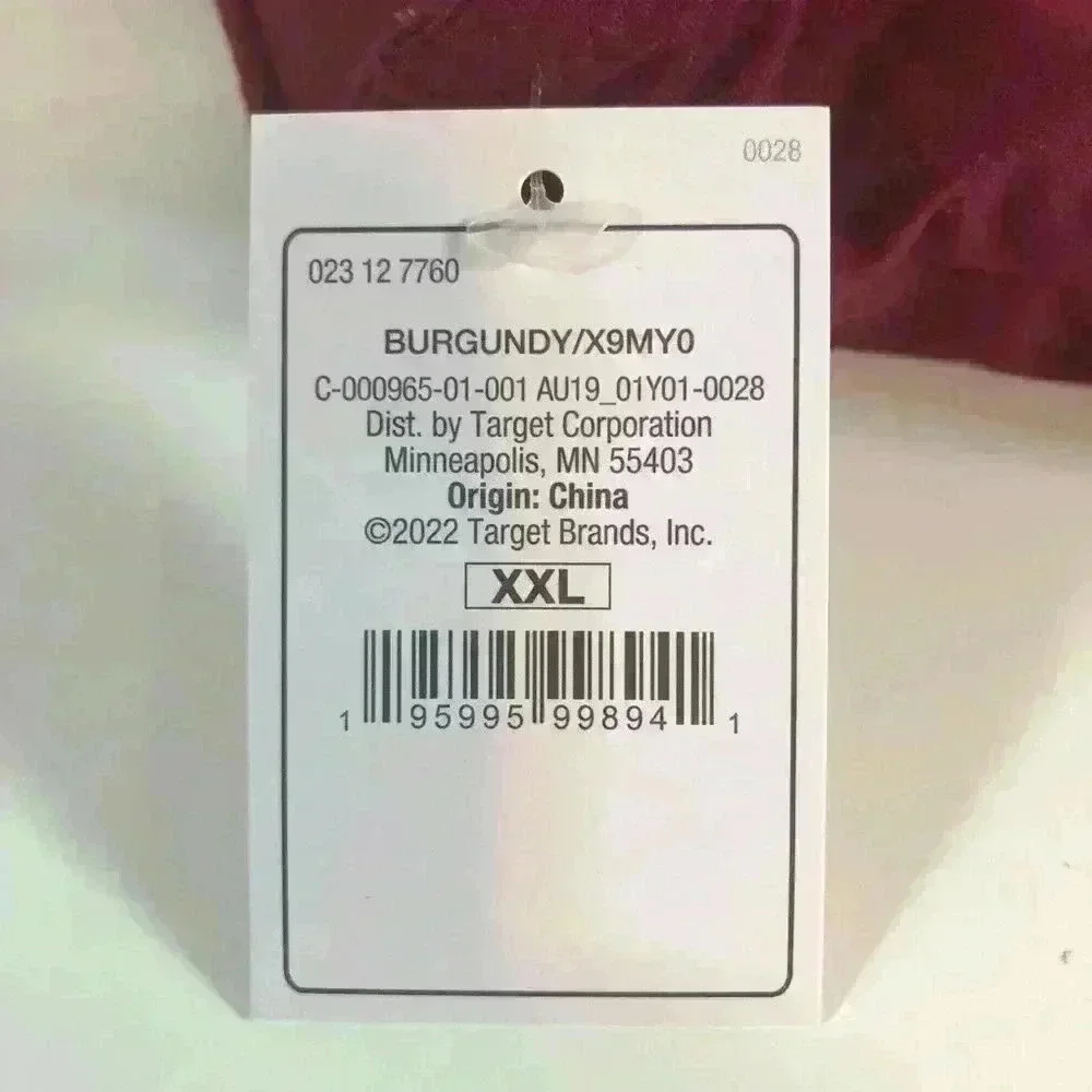 Auden Women’s Burgundy Bralette Size XXL Removable Pads Adjustable Straps NWT - Picture 4 of 6